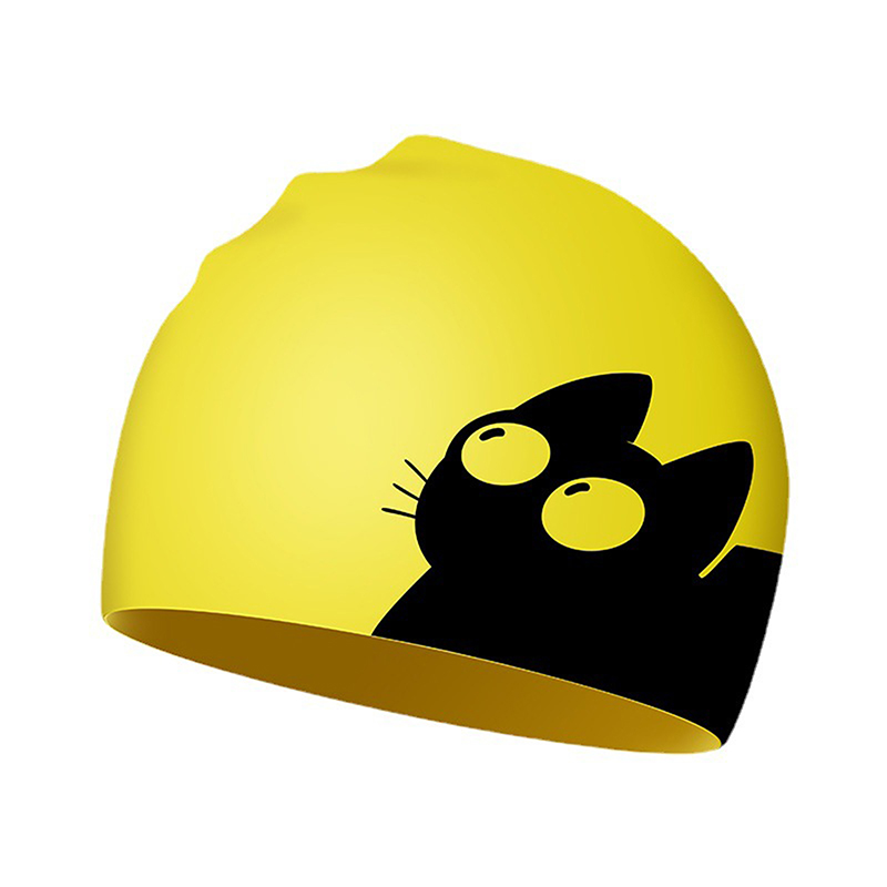 Cute Cat Swimming Cap For Long - đánh giá và giá Swim Hat Silicone