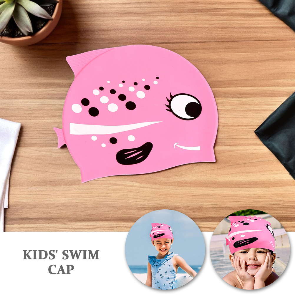 2Pcs Kids Cartoon Fish Silicon - đánh giá và giá Swim Hat Silicone