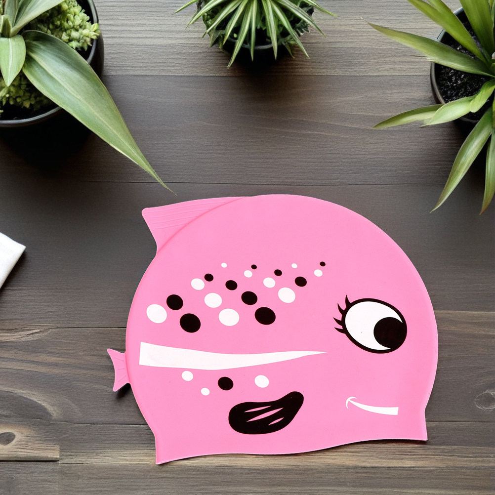 2Pcs Kids Cartoon Fish Silicon - đánh giá và giá Swim Hat Silicone