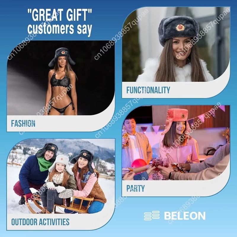 BELEON Ushanka Russian Fur Hat - đánh giá và giá Winter Trapper Hat