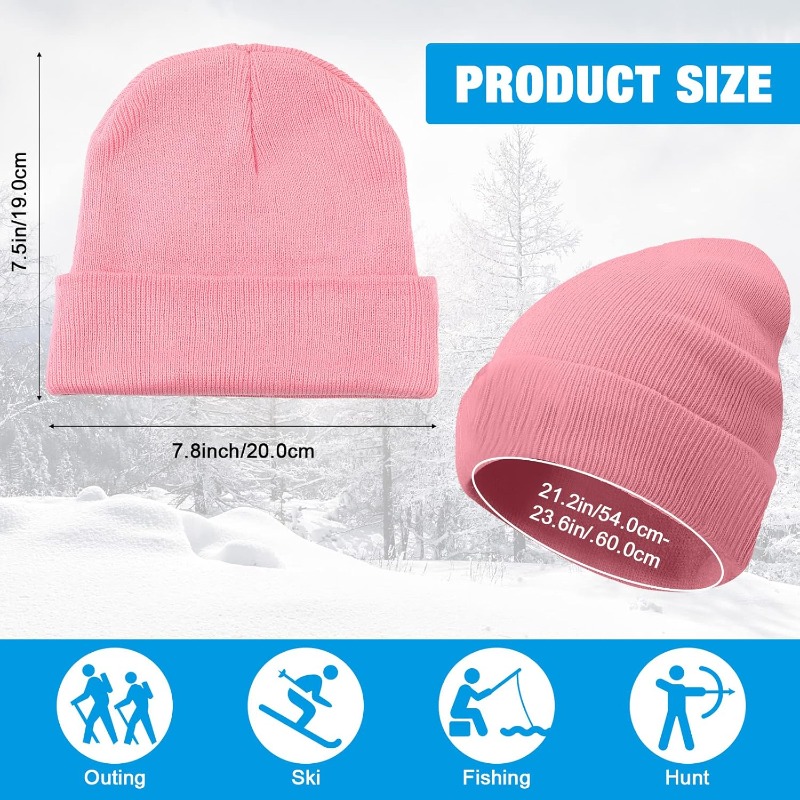 1pc Winter Warm Thick Beanie H - đánh giá và giá Beanie Cuffed Knit