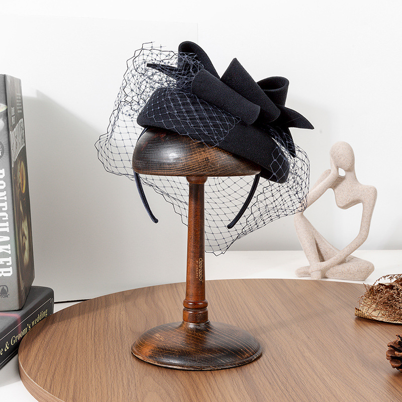 French Black Beret Fascinator  - đánh giá và giá Beret French Wool