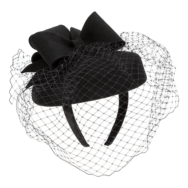 French Black Beret Fascinator  - đánh giá và giá Beret French Wool