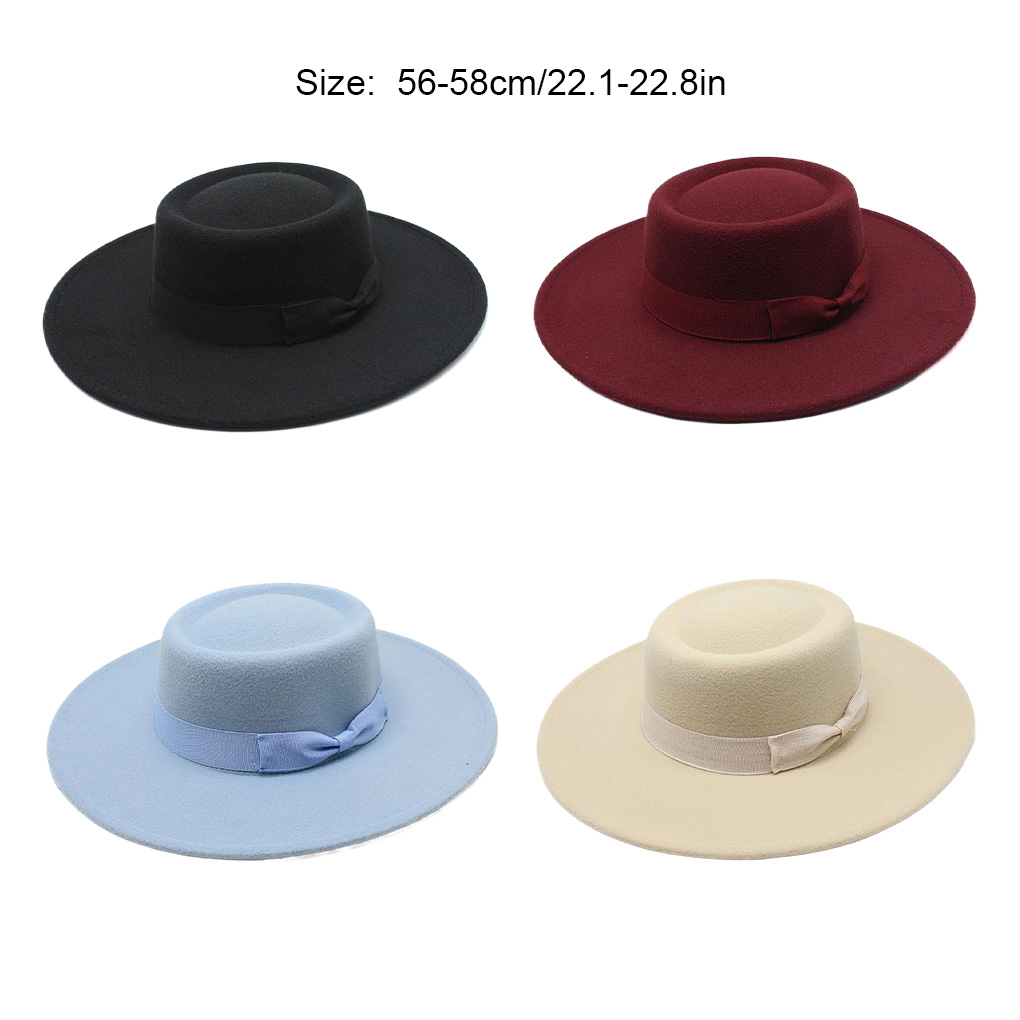 French Ladies Fedoras Top Bow  - đánh giá và giá Fedora Hat Wool