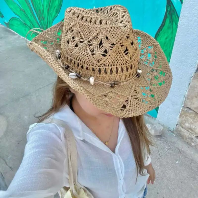 Summer Straw Hat Beach Women M - đánh giá và giá Cowboy Hat Straw