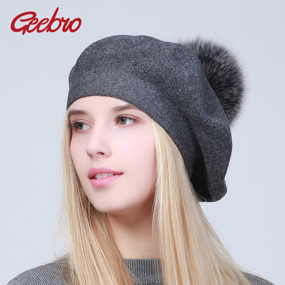 Geebro Nữ Mũ Nồi Mùa Đông Áo D - đánh giá và giá Beret French Wool