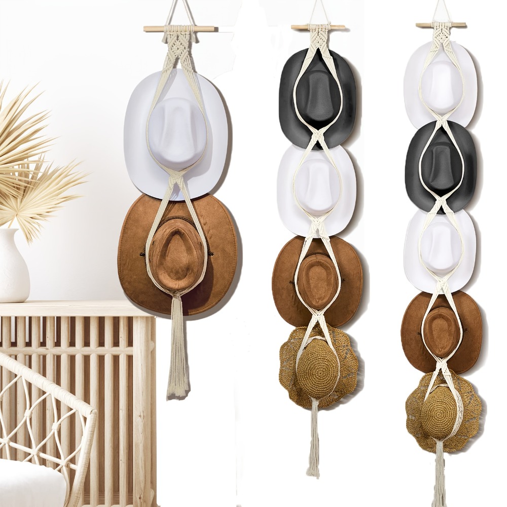 Bohemian Macrame Hat Hanger Ha - đánh giá và giá Sun Hat Wide Brim