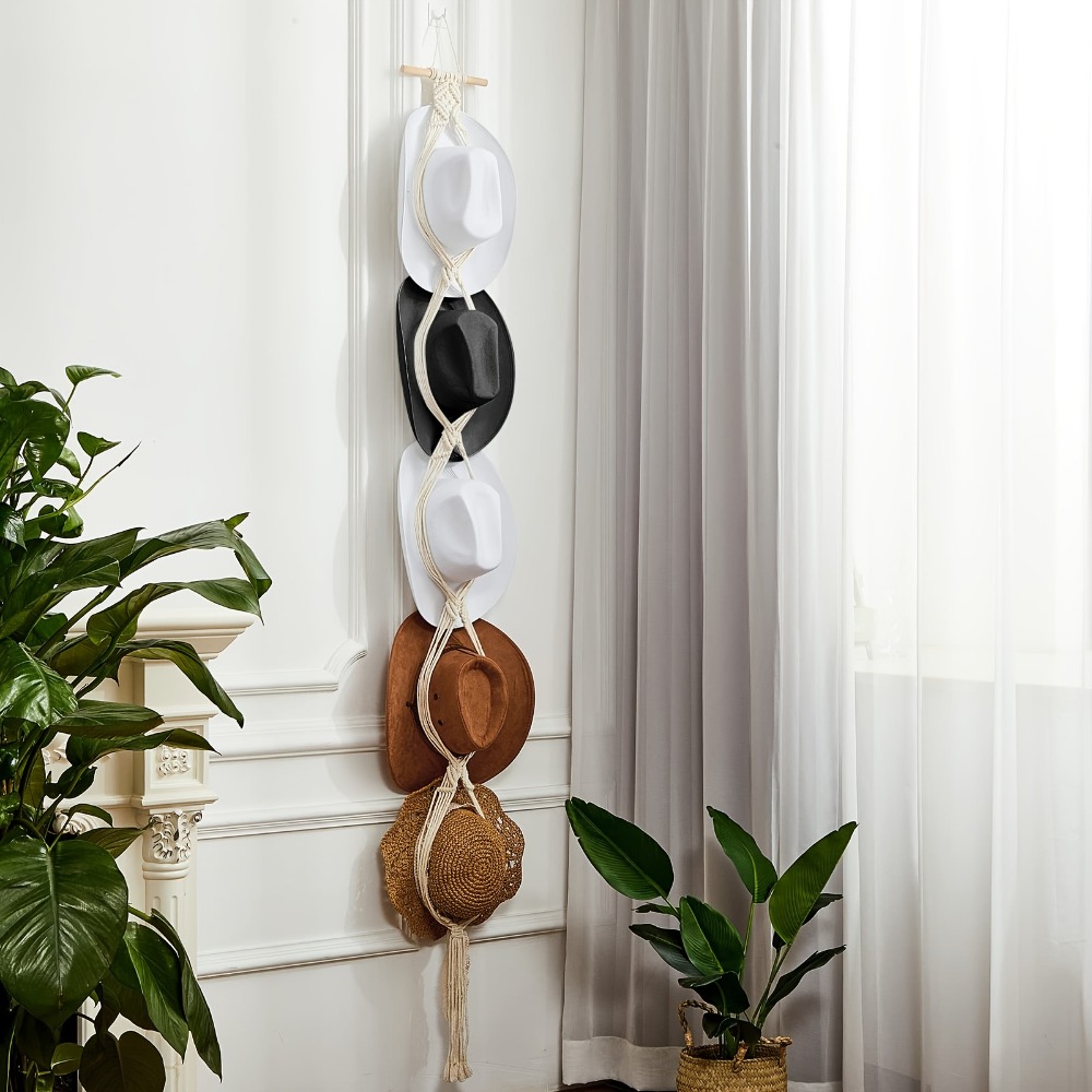 Bohemian Macrame Hat Hanger Ha - đánh giá và giá Sun Hat Wide Brim