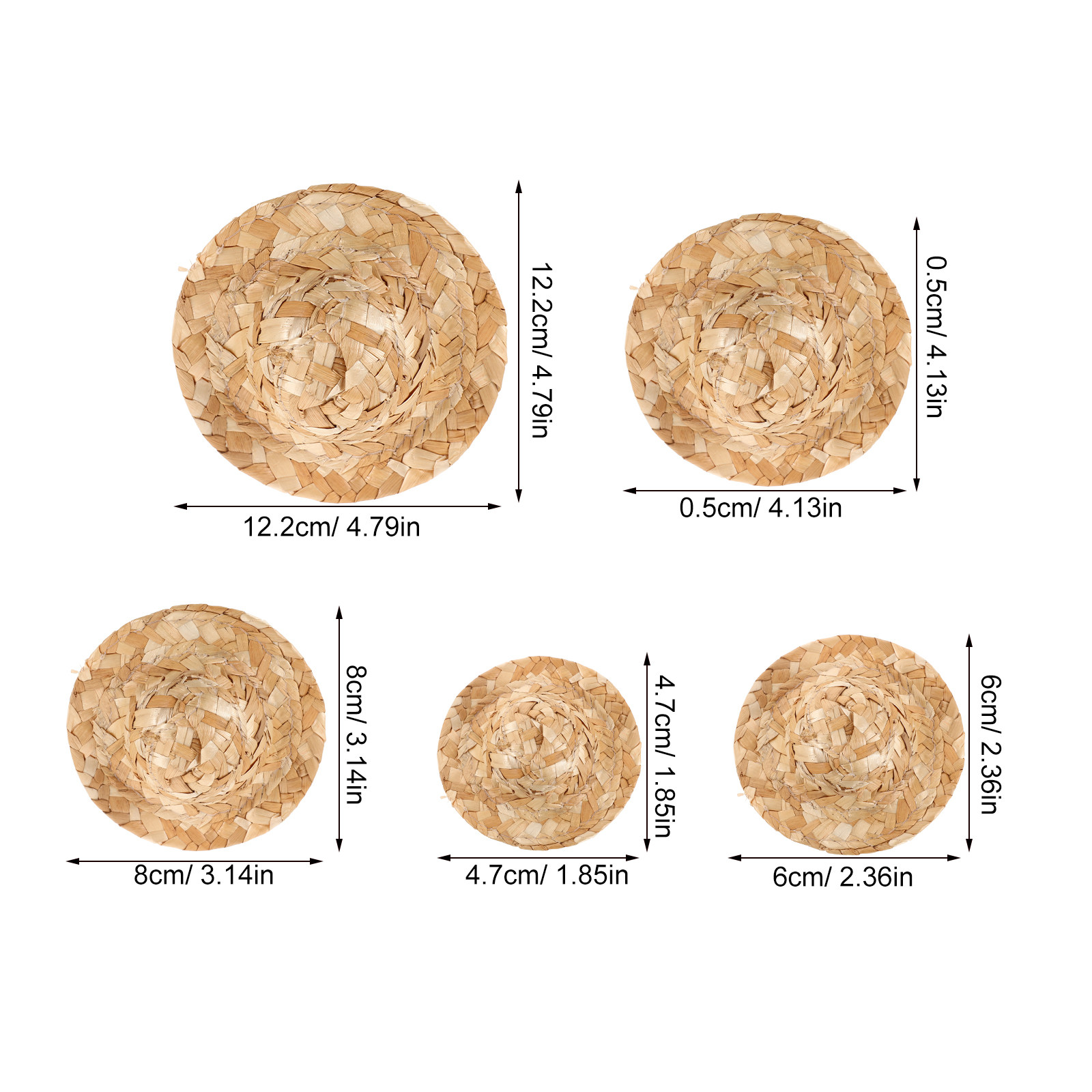 10Pcs Miniature Straw Hats Wov - đánh giá và giá Cowboy Hat Straw