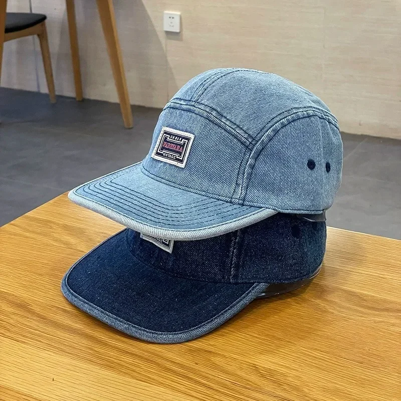 Vintage Flat Brim Denim Baseba - đánh giá và giá Corduroy Cap 5 Panel