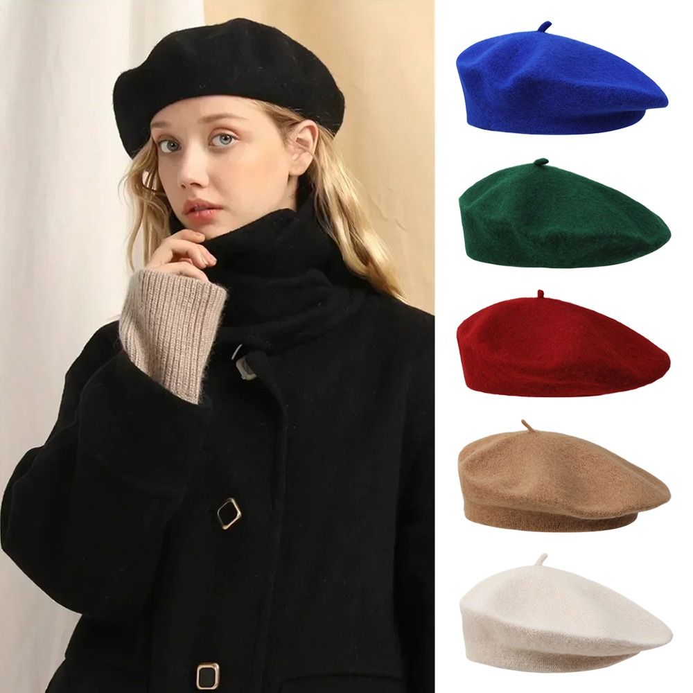 Fashion Warm Winter Wool Beret - đánh giá và giá Beret French Wool