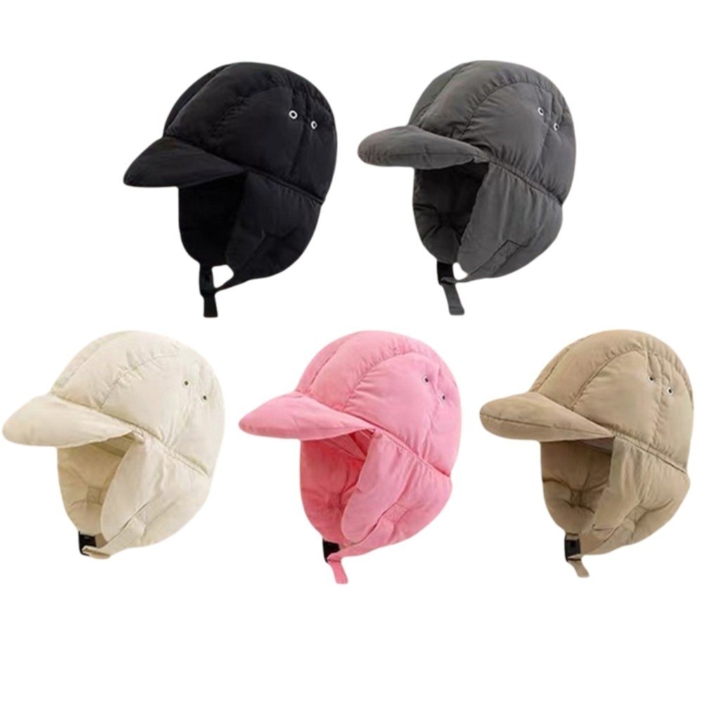 Solid Color Padded Bomber Hats - đánh giá và giá Trapper Hat Ear Flap