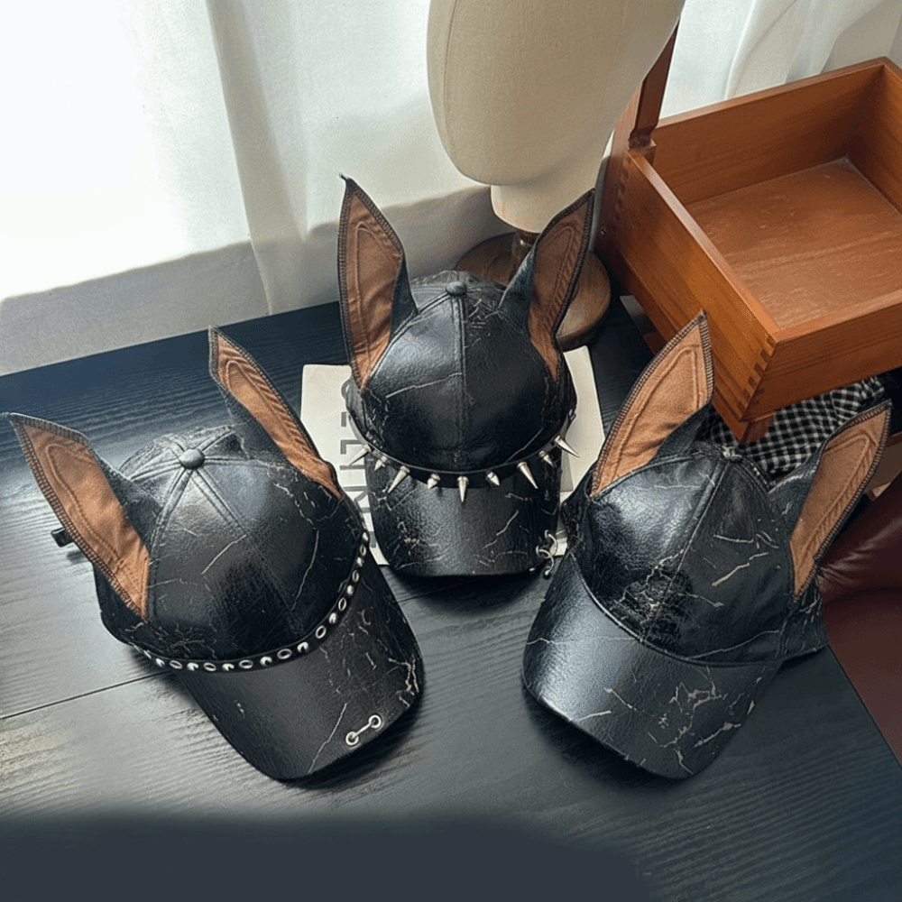 Fashion Punk Doberman Dog Ears - đánh giá và giá Baseball Cap Structured