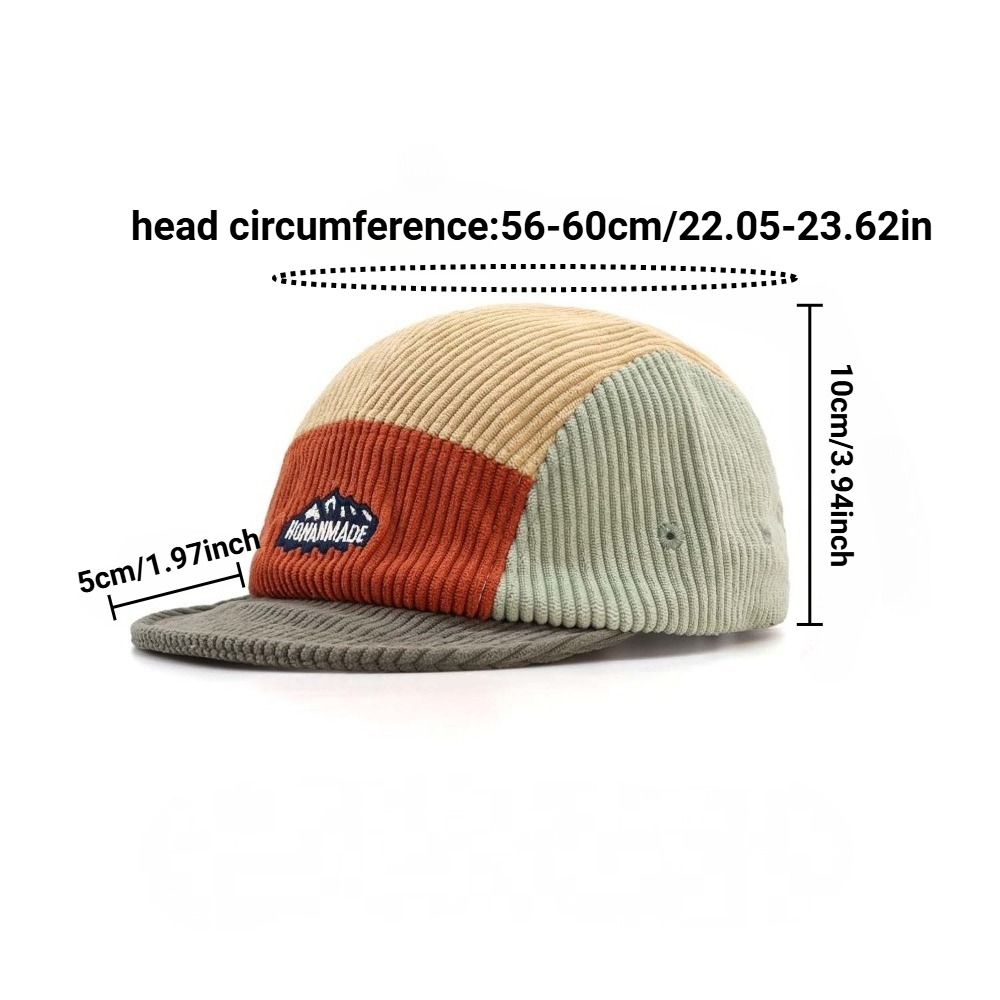 5 Panel Short Brim Cap, Vintag - đánh giá và giá Corduroy Cap 5 Panel