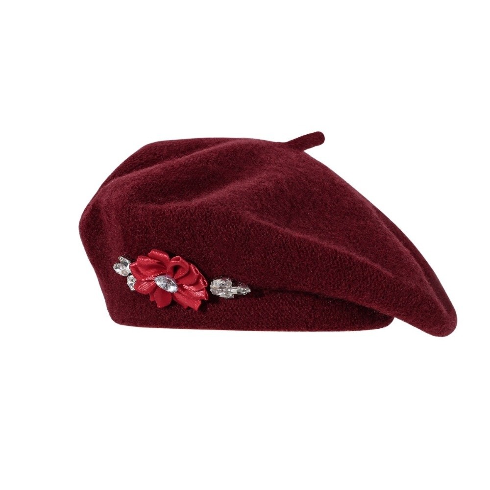 Sweet Solid Color Wool Beret C - đánh giá và giá Beret French Wool