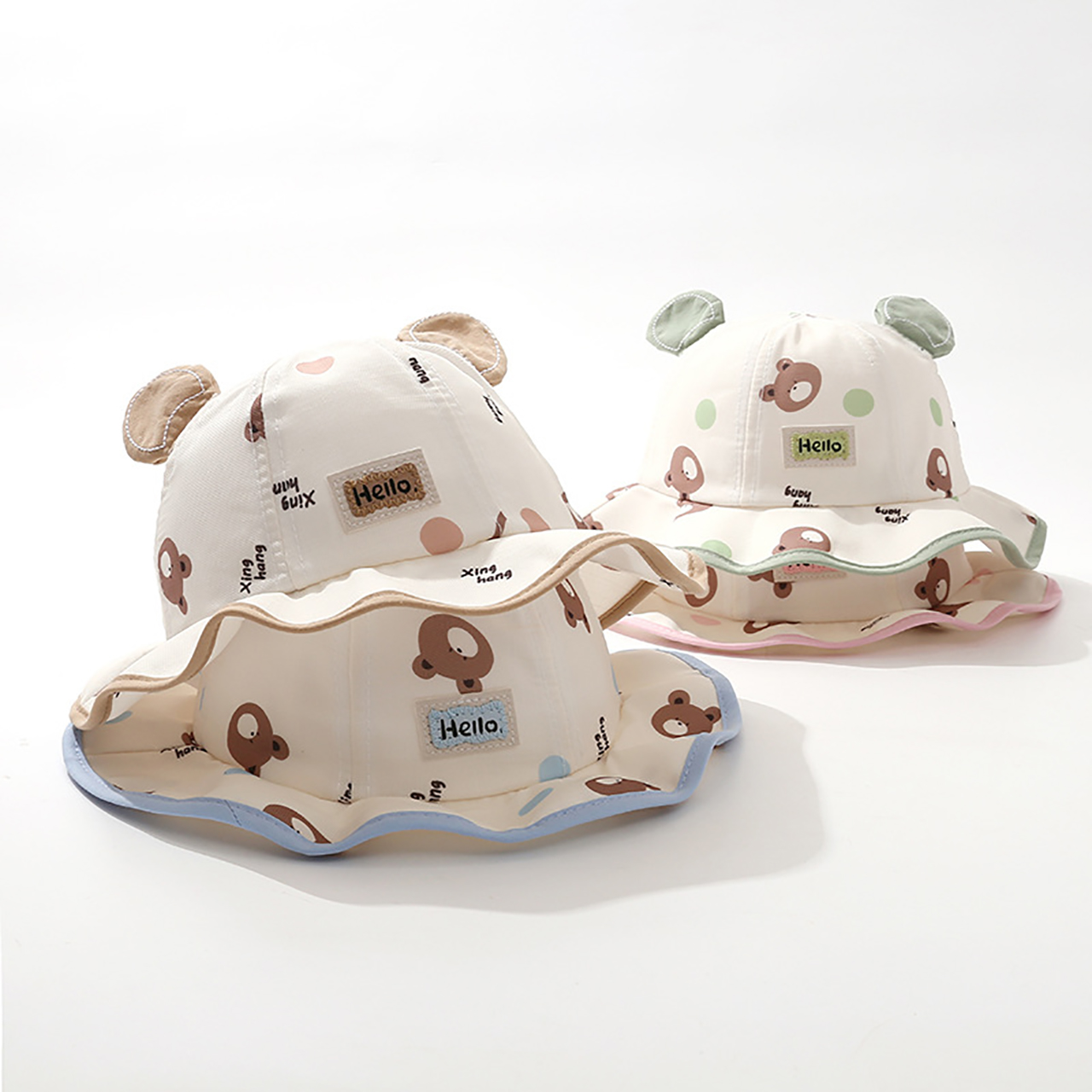 Cute Bear Bucket Hat Cartoon B - đánh giá và giá Bucket Hat Cotton