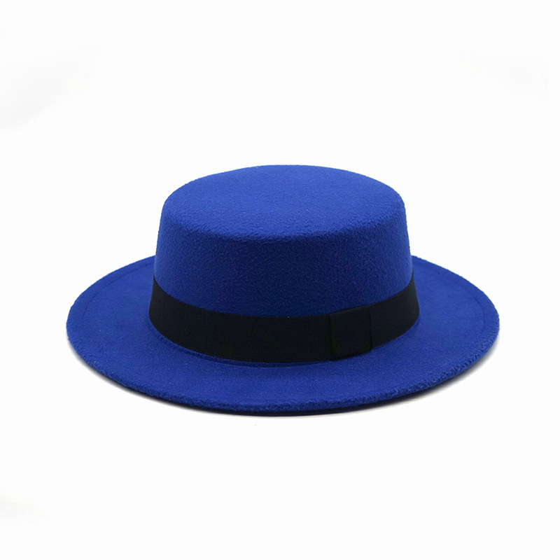 Flat Brim Wool Fedora Black Ri - đánh giá và giá Fedora Hat Wool