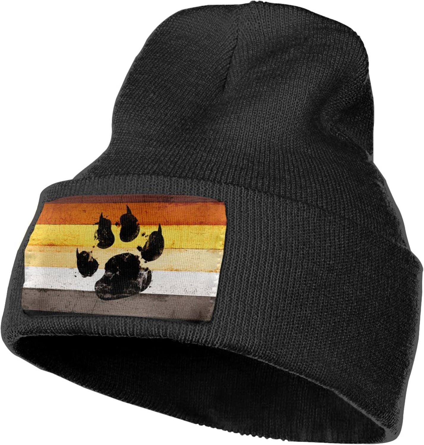 Gay Flag Bear paw LGBT Knit Be - đánh giá và giá Beanie Cuffed Knit