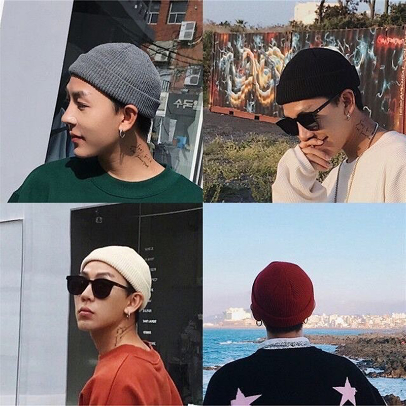 1Pcs Winter Warm Unisex Wool B - đánh giá và giá Beanie Cuffed Knit